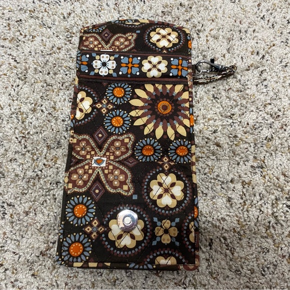 Vera Bradley wristlet wallet Canyon brown boho floral cottage core - Picture 8 of 9